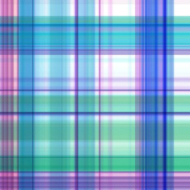 Çekler ve tartansız örgü dokusu ile modern klasik şablonu tekrarlar