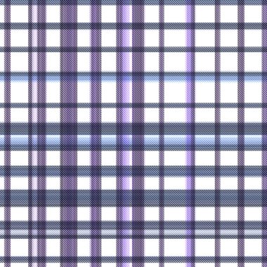 Çekler ve tartansız örgü dokusu ile modern klasik şablonu tekrarlar