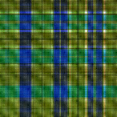 Çekler ve tartansız örgü dokusu ile modern klasik şablonu tekrarlar