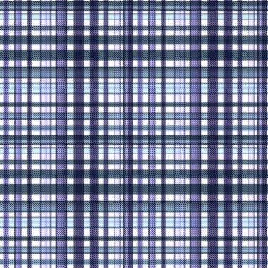 Çekler ve tartansız örgü dokusu ile modern klasik şablonu tekrarlar