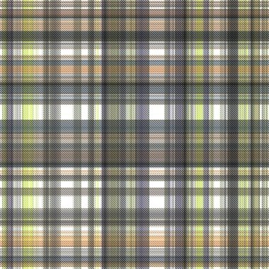 Çekler ve tartansız örgü dokusu ile modern klasik şablonu tekrarlar