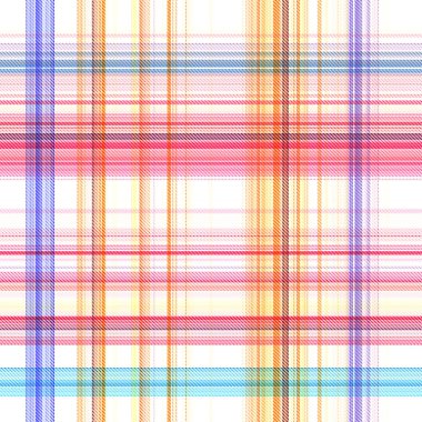 Çekler ve tartansız örgü dokusu ile modern klasik şablonu tekrarlar