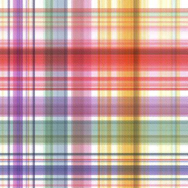 Çekler ve tartansız örgü dokusu ile modern klasik şablonu tekrarlar