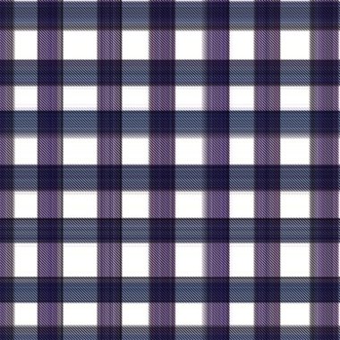 Çekler ve tartansız örgü dokusu ile modern klasik şablonu tekrarlar