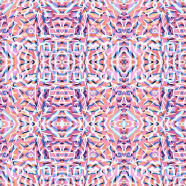 Doku yüzeyinde izole edilmiş yüksek çözünürlüklü boho geometrik desen