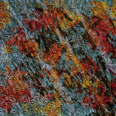 Doku yüzeyinde izole edilmiş yüksek çözünürlüklü boho geometrik desen