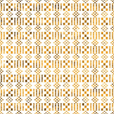 Doku yüzeyinde izole edilmiş yüksek çözünürlüklü boho geometrik desen