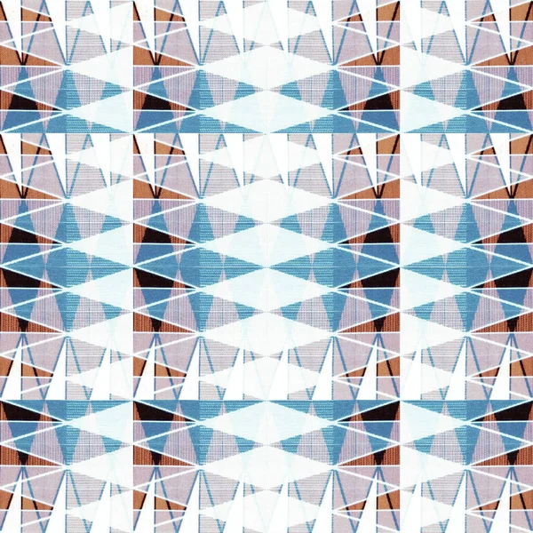 Doku Yüzeyinde Izole Edilmiş Yüksek Çözünürlüklü Boho Geometrik Desen — Stok fotoğraf