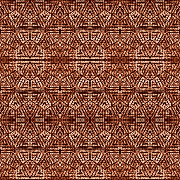 Doku yüzeyinde izole edilmiş yüksek çözünürlüklü boho geometrik desen