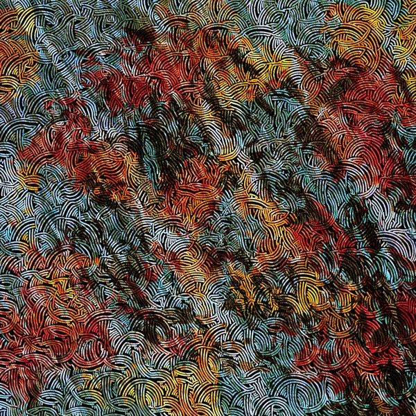 Doku yüzeyinde izole edilmiş yüksek çözünürlüklü boho geometrik desen