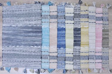 Hand Woven, Tufted Rugs and Carpet with trending patterns and colors in high resolution