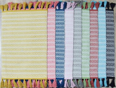 Hand Woven, Tufted Rugs and Carpet with trending patterns and colors in high resolution