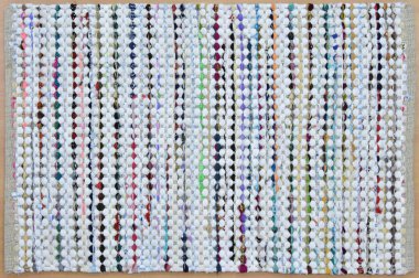 Yüksek çözünürlüklü el dokuması kilim ve halı motifleri ve renkleri