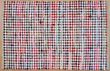 Yüksek çözünürlüklü el dokuması kilim ve halı motifleri ve renkleri