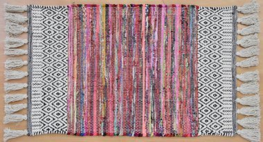 Yüksek çözünürlüklü el dokuması kilim ve halı motifleri ve renkleri