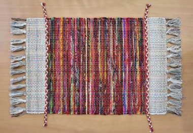 Yüksek çözünürlüklü el dokuması kilim ve halı motifleri ve renkleri
