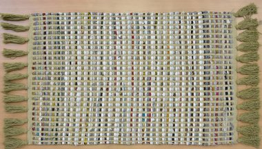 Yüksek çözünürlüklü el dokuması kilim ve halı motifleri ve renkleri