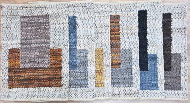 Yüksek çözünürlüklü el dokuması kilim ve halı motifleri ve renkleri