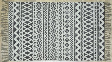 Yüksek çözünürlüklü el dokuması kilim ve halı motifleri ve renkleri