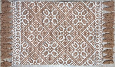 Yüksek çözünürlüklü el dokuması kilim ve halı motifleri ve renkleri