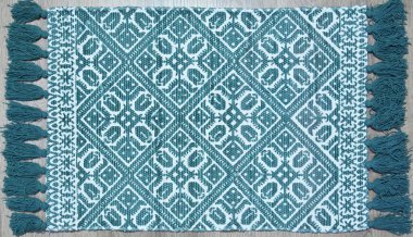 Yüksek çözünürlüklü el dokuması kilim ve halı motifleri ve renkleri