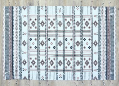 Yüksek çözünürlüklü orijinal el dokuması kilim ve halı motifleri ve renkleri