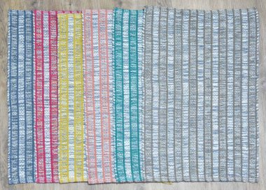 Yüksek çözünürlüklü orijinal el dokuması kilim ve halı motifleri ve renkleri