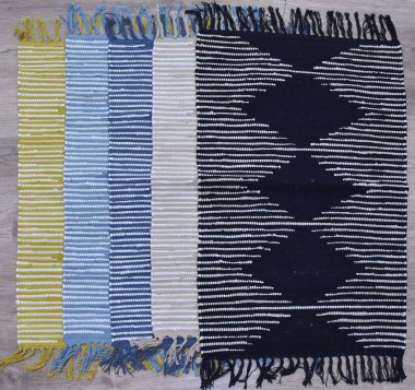 Yüksek çözünürlüklü orijinal el dokuması kilim ve halı motifleri ve renkleri