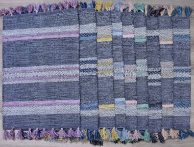 Yüksek çözünürlüklü orijinal el dokuması kilim ve halı motifleri ve renkleri