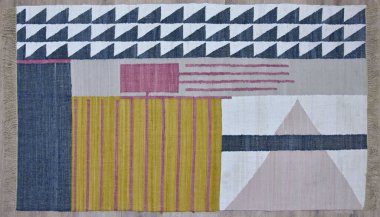 Yüksek çözünürlüklü orijinal el dokuması kilim ve halı motifleri ve renkleri