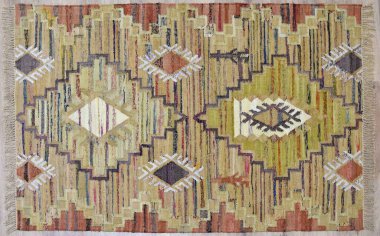 Yüksek çözünürlüklü orijinal el dokuması kilim ve halı motifleri ve renkleri
