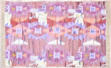 Yüksek çözünürlüklü orijinal el dokuması kilim ve halı motifleri ve renkleri