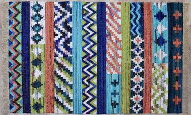 Yüksek çözünürlüklü orijinal el dokuması kilim ve halı motifleri ve renkleri