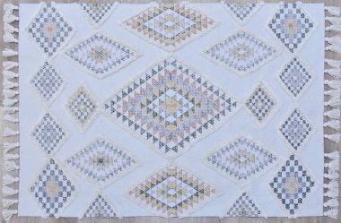 Yüksek çözünürlüklü orijinal el dokuması kilim ve halı motifleri ve renkleri