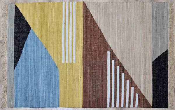 Yüksek çözünürlüklü orijinal el dokuması kilim ve halı motifleri ve renkleri