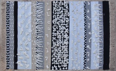 Yüksek çözünürlüklü orijinal el dokuması kilim ve halı motifleri ve renkleri