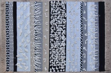 Yüksek çözünürlüklü orijinal el dokuması kilim ve halı motifleri ve renkleri