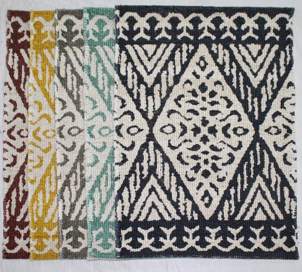 Yüksek çözünürlüklü orijinal el dokuması kilim ve halı motifleri ve renkleri