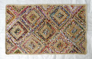 Yüksek çözünürlüklü orijinal el dokuması kilim ve halı motifleri ve renkleri
