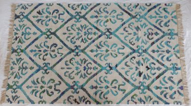 Yüksek çözünürlüklü orijinal el dokuması kilim ve halı motifleri ve renkleri