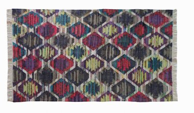 Yüksek çözünürlüklü orijinal el dokuması kilim ve halı motifleri ve renkleri