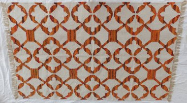 Yüksek çözünürlüklü orijinal el dokuması kilim ve halı motifleri ve renkleri