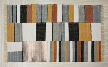 Yüksek çözünürlüklü orijinal el dokuması kilim ve halı motifleri ve renkleri