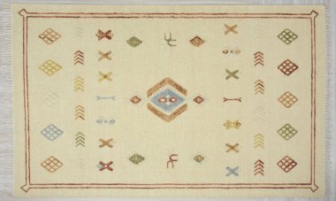 Yüksek çözünürlüklü orijinal el dokuması kilim ve halı motifleri ve renkleri