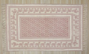 Yüksek çözünürlüklü orijinal el dokuması kilim ve halı motifleri ve renkleri