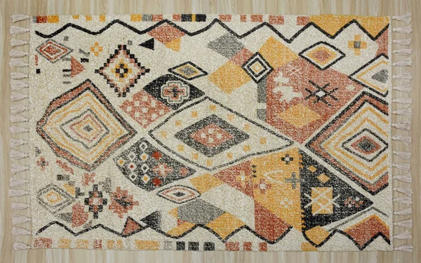 Yüksek çözünürlüklü orijinal el dokuması kilim ve halı motifleri ve renkleri