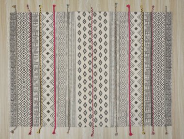 Yüksek çözünürlüklü orijinal el dokuması kilim ve halı motifleri ve renkleri