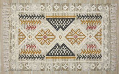 Yüksek çözünürlüklü orijinal el dokuması kilim ve halı motifleri ve renkleri