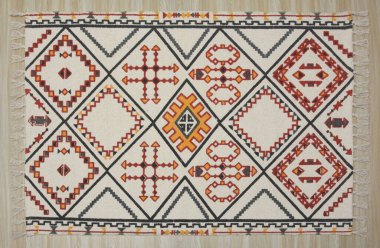 Yüksek çözünürlüklü orijinal el dokuması kilim ve halı motifleri ve renkleri