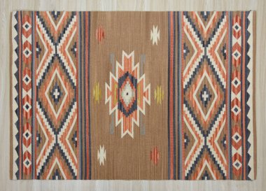 Yüksek çözünürlüklü orijinal el dokuması kilim ve halı motifleri ve renkleri